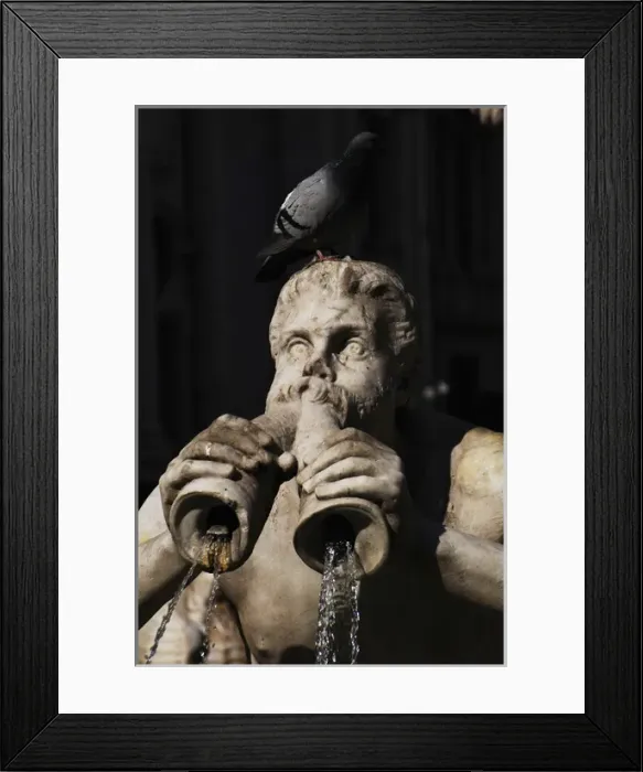 Framed Print : The Moor Fountain by Giacomo della Porta. 1576. Rome Framed Print : The Moor Fountain by Giacomo della Porta. 1576. Rome