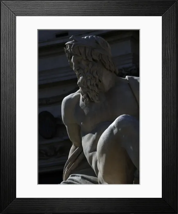 Framed Print : Fountain of Four Rivers, 1651, by Bernini. The river-god Gan Framed Print : Fountain of Four Rivers, 1651, by Bernini. The river-god Gan