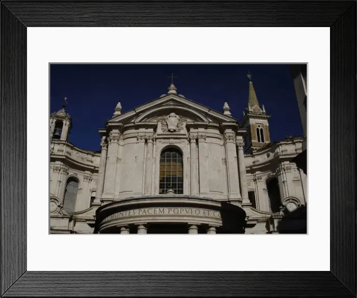 Framed Print : Facade of Church of Our Lady of Peace. 17th century. Rome Framed Print : Facade of Church of Our Lady of Peace. 17th century. Rome