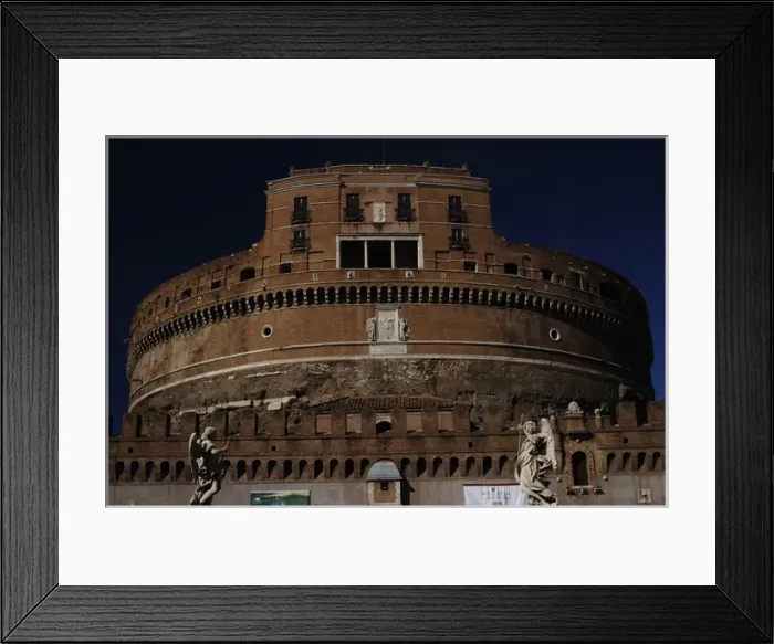 Framed Print : Mausoleum of emperor Hadrian or Castle Sant Angelo. Rome Framed Print : Mausoleum of emperor Hadrian or Castle Sant Angelo. Rome