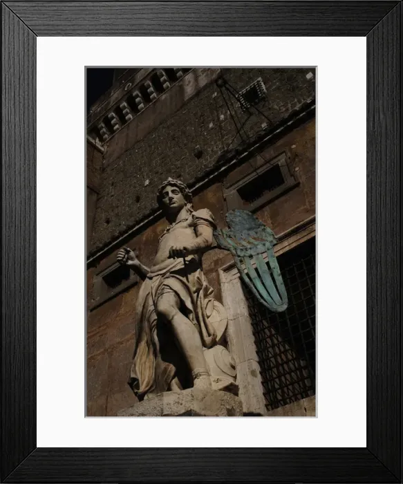 Framed Print : Archangel Michael, 1544. Statue by Raffaello da Montelupo (1 Framed Print : Archangel Michael, 1544. Statue by Raffaello da Montelupo (1