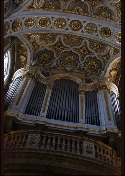 Italy. Rome. Church of St Louis of the French. Organ Merklin