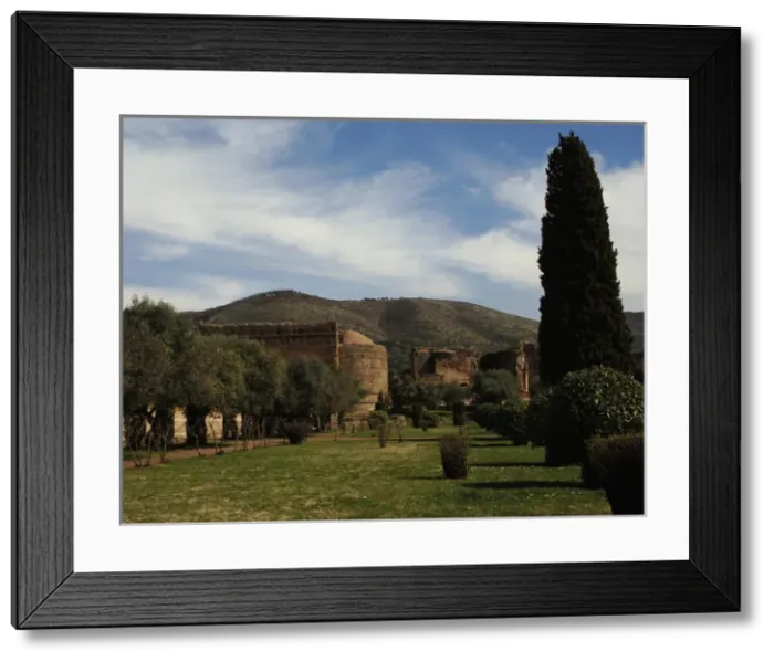 Framed Print : Hadrians Villa. Pecile. 2nd century. Italy Framed Print : Hadrians Villa. Pecile. 2nd century. Italy