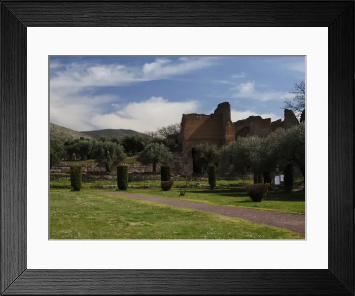 Framed Print : Hadrians Villa. Pecile. 2nd century. Italy Framed Print : Hadrians Villa. Pecile. 2nd century. Italy