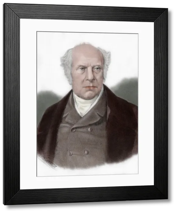 Framed Print : Pierre Antoine Berryer (1790-1868). Colored engraving Framed Print : Pierre Antoine Berryer (1790-1868). Colored engraving
