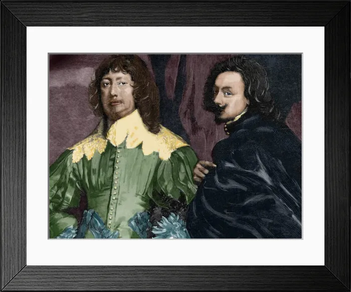Framed Print : Anthony van Dyck (1599-1641) and Lord John Digby (1580-1653)