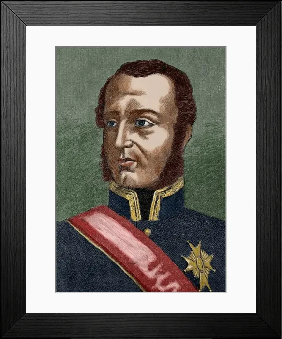 Framed Print : Joaquin Blake Joyes (1759-1827). Spanish military. Colored e Framed Print : Joaquin Blake Joyes (1759-1827). Spanish military. Colored e