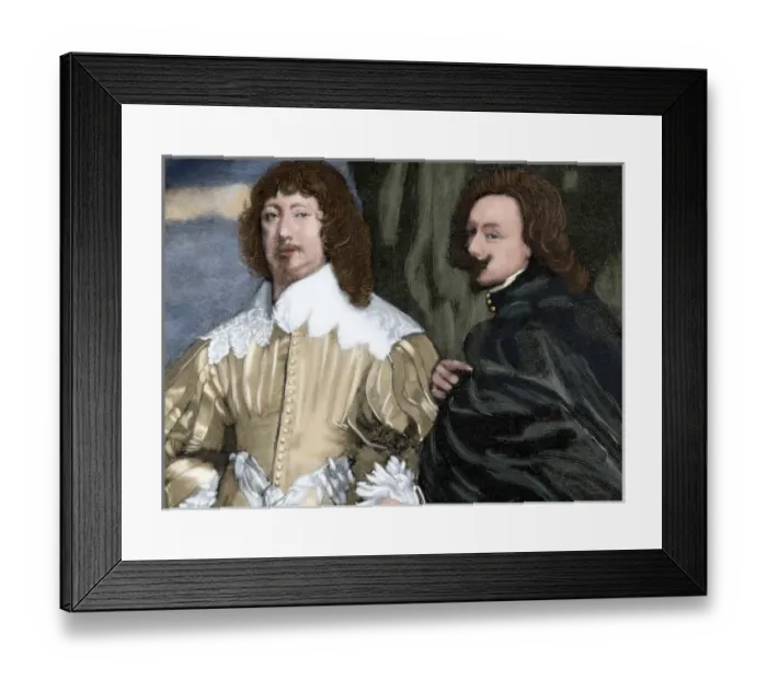 Framed Print : Anthony van Dyck (1599-1641) and Lord John Digby (1580-1653) Framed Print : Anthony van Dyck (1599-1641) and Lord John Digby (1580-1653)