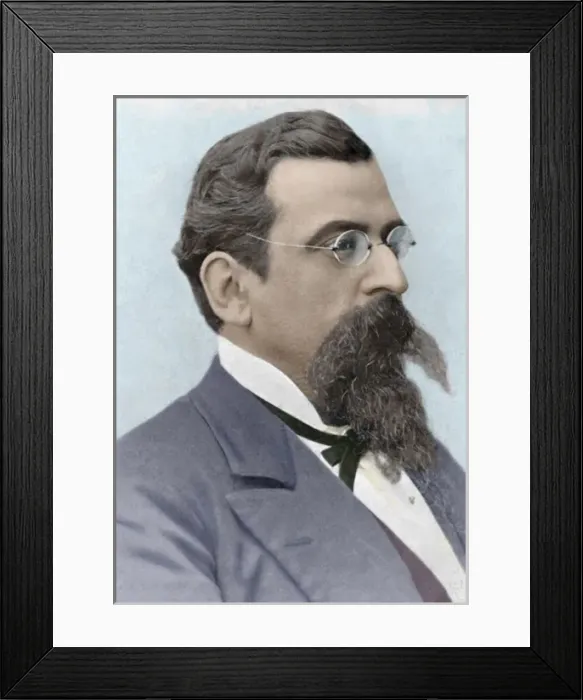 Framed Print : Jose Balari Jovany (1844-1904). Colored engraving Framed Print : Jose Balari Jovany (1844-1904). Colored engraving