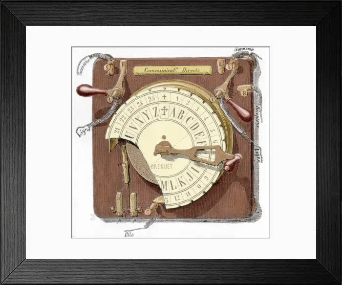 Framed Print : Quadrant telegraph by Breguet Framed Print : Quadrant telegraph by Breguet