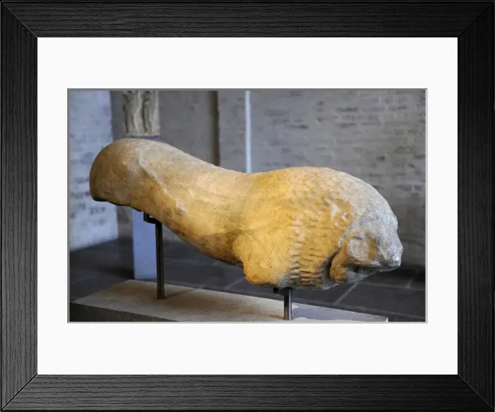 Framed Print : Greek Archaic. Lion. About 520 BC. Glyptothek. Munich Framed Print : Greek Archaic. Lion. About 520 BC. Glyptothek. Munich