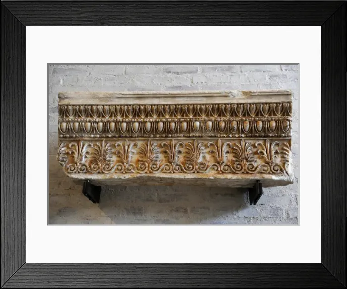 Framed Print : Richly decorated wall from the Erechtheum, Athens. About 410 Framed Print : Richly decorated wall from the Erechtheum, Athens. About 410