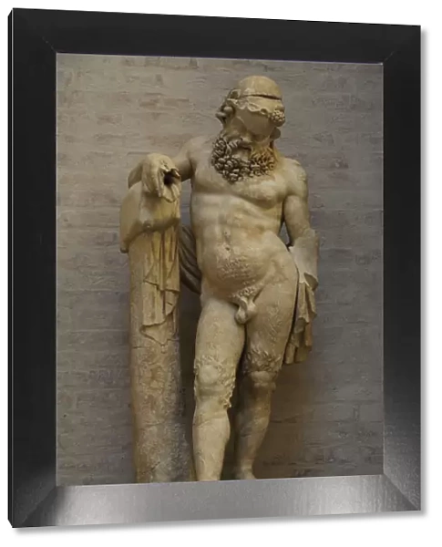 Statue of a Silenus. Roman sculpture after a model of about