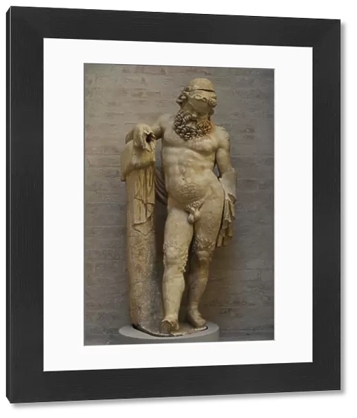 Statue of a Silenus. Roman sculpture after a model of about