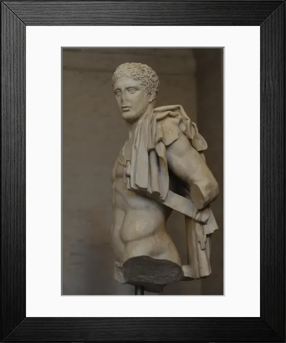 Framed Print : Diomedes. Roman sculpture after original of about 430 BC. Gl Framed Print : Diomedes. Roman sculpture after original of about 430 BC. Gl