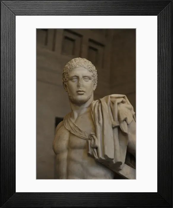 Framed Print : Diomedes. Roman sculpture after original of about 430 BC. Gl Framed Print : Diomedes. Roman sculpture after original of about 430 BC. Gl