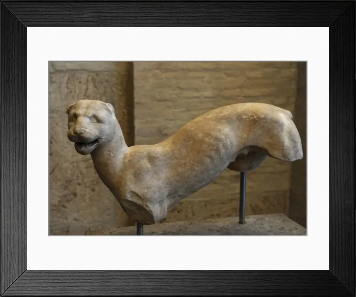 Framed Print : Greek art. Female Panther. About 380 BC Framed Print : Greek art. Female Panther. About 380 BC