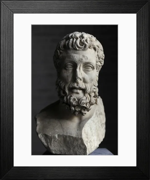 Framed Print : Bust of Metrodorus of Lampsacus the Younger (331-277 BC) Framed Print : Bust of Metrodorus of Lampsacus the Younger (331-277 BC)