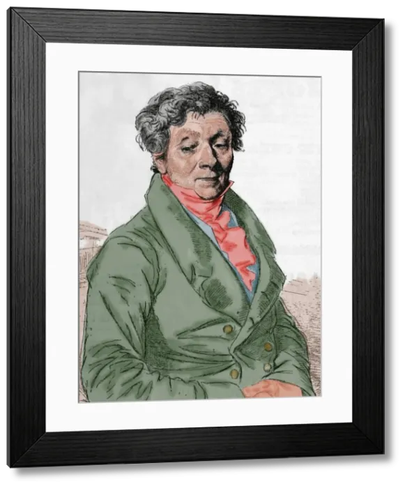 Framed Print : Louis Pierre Henriquel-Dupont (1797-1892). Engraving. Colore Framed Print : Louis Pierre Henriquel-Dupont (1797-1892). Engraving. Colore