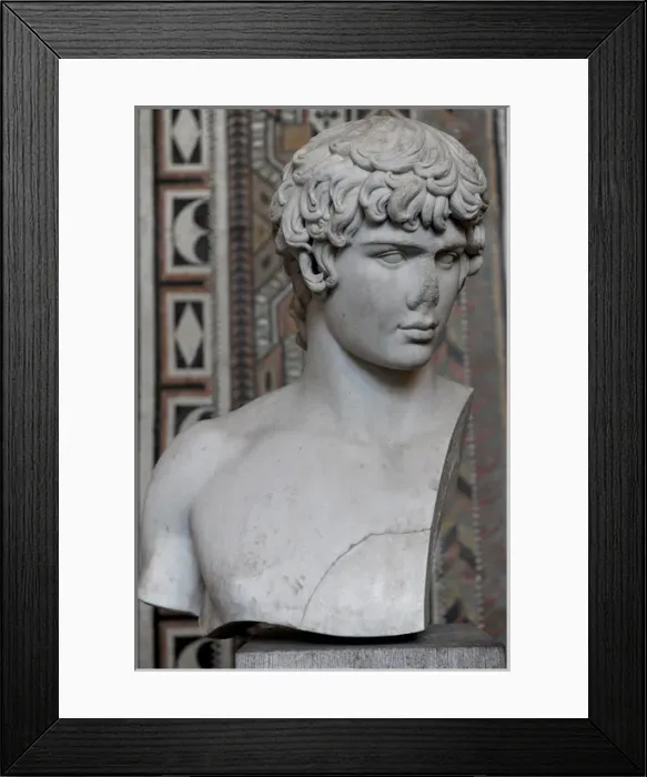 Framed Print : Antinous (111 A?i? 130). Was a Bithynian youth and a favour Framed Print : Antinous (111 A?i? 130). Was a Bithynian youth and a favour