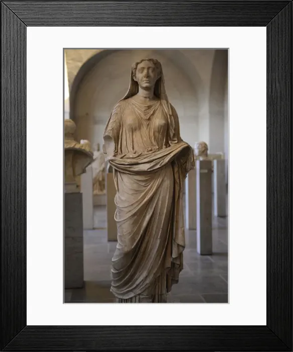 Framed Print : Statue of a Woman. About 170 AD Framed Print : Statue of a Woman. About 170 AD