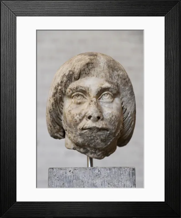 Framed Print : Portrait of Germanic man. 4th century AD Framed Print : Portrait of Germanic man. 4th century AD