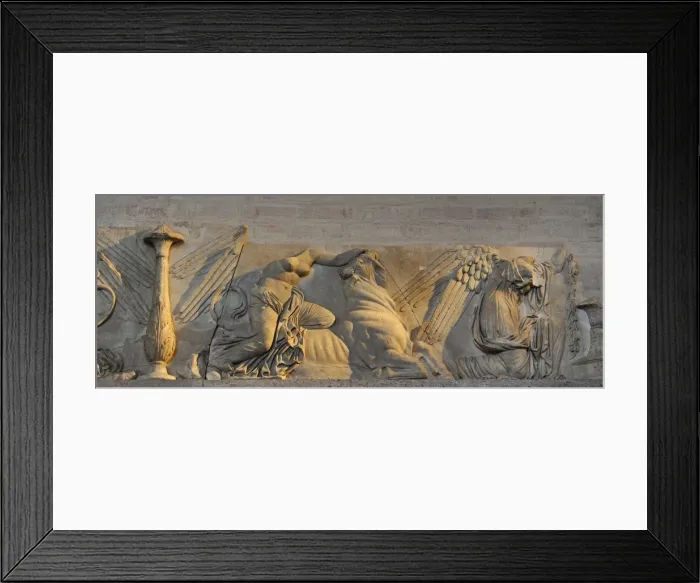 Framed Print : Victory goddesses decorate candelabras and sacrifice bulls Framed Print : Victory goddesses decorate candelabras and sacrifice bulls