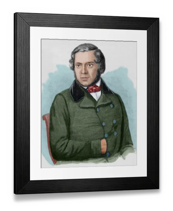 Framed Print : Ludwig Ha?o?ߵsser (1818A?o??n?1867). Was a German histo Framed Print : Ludwig Ha?o?ߵsser (1818A?o??n?1867). Was a German histo