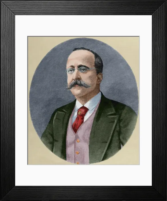 Framed Print : Enrique Hernandez ( Born 1828). Spanish journalist and edito Framed Print : Enrique Hernandez ( Born 1828). Spanish journalist and edito