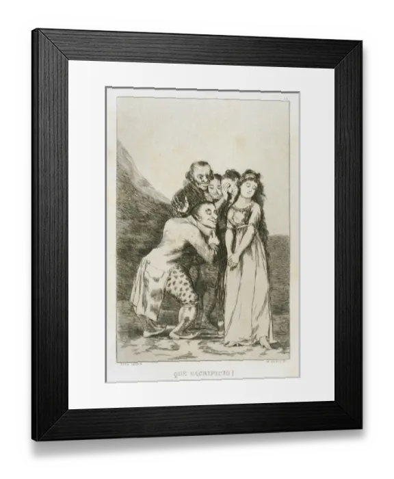 Framed Print : Los Caprichos by Francisco de Goya (1746-1828) Framed Print : Los Caprichos by Francisco de Goya (1746-1828)