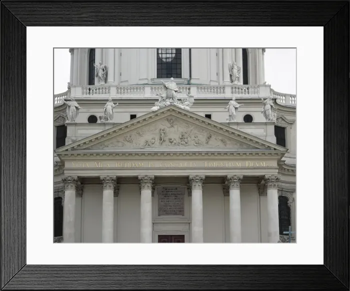 Framed Print : Austria. Vienna. Church of Saint Charles. Pediment Framed Print : Austria. Vienna. Church of Saint Charles. Pediment
