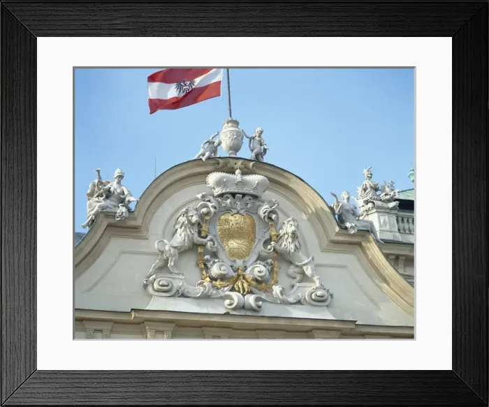 Framed Print : Austria. Vienna. Belvedere. Upper Belvedere. 1717-1723. By H Framed Print : Austria. Vienna. Belvedere. Upper Belvedere. 1717-1723. By H