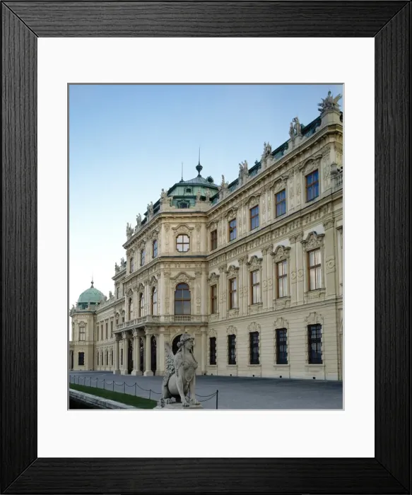 Framed Print : Austria. Vienna. Belvedere. Upper Belvedere. 1717-1723. By H Framed Print : Austria. Vienna. Belvedere. Upper Belvedere. 1717-1723. By H