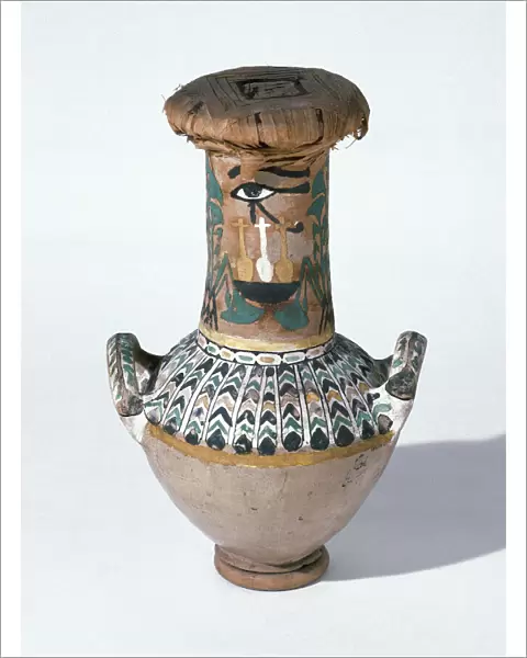 Polychromed vase. Tomb of Kha. 1400 BC. Egypt