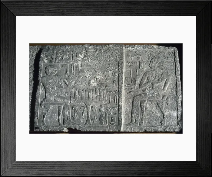 Framed Print : Relief depicting the deceased Itjer. 4th Dynasty. 2600 BC. G Framed Print : Relief depicting the deceased Itjer. 4th Dynasty. 2600 BC. G