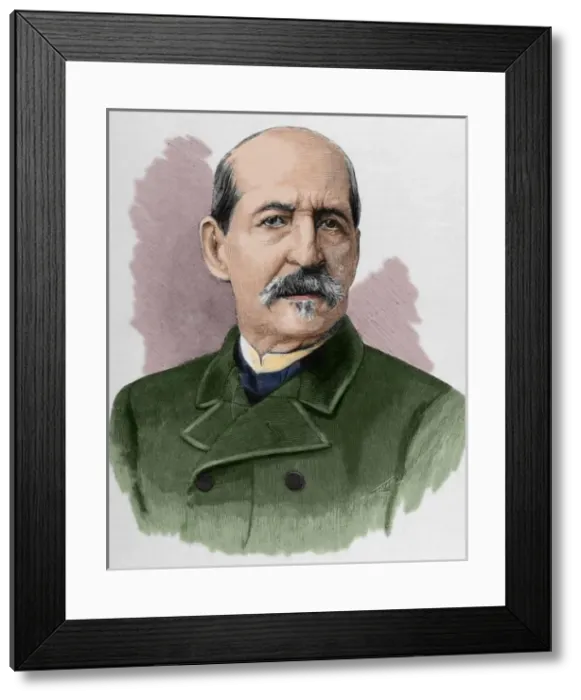 Framed Print : Germa?o??n Herna?o??ndez Amores (1823-1894). Spanish pai Framed Print : Germa?o??n Herna?o??ndez Amores (1823-1894). Spanish pai
