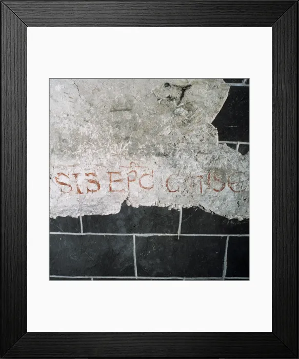 Framed Print : Spain. Royal Abbey of Saint Mary of Alaon. Inscription Framed Print : Spain. Royal Abbey of Saint Mary of Alaon. Inscription