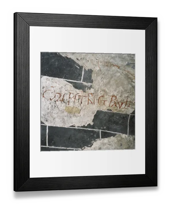 Framed Print : Spain. Royal Abbey of Saint Mary of Alaon. Inscription Framed Print : Spain. Royal Abbey of Saint Mary of Alaon. Inscription