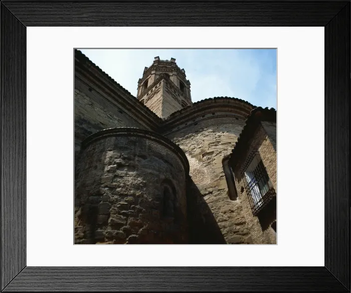 Framed Print : Spain. Monzon. Co-cathedral of Our Lady of Romeral. Detail Framed Print : Spain. Monzon. Co-cathedral of Our Lady of Romeral. Detail