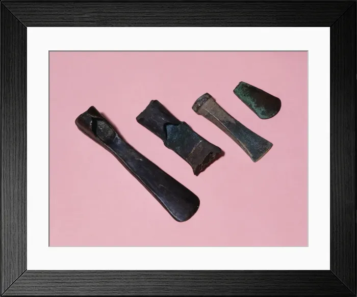 Framed Print : Ripolls weapons deposit, Late Bronze Age. Spain Framed Print : Ripolls weapons deposit, Late Bronze Age. Spain