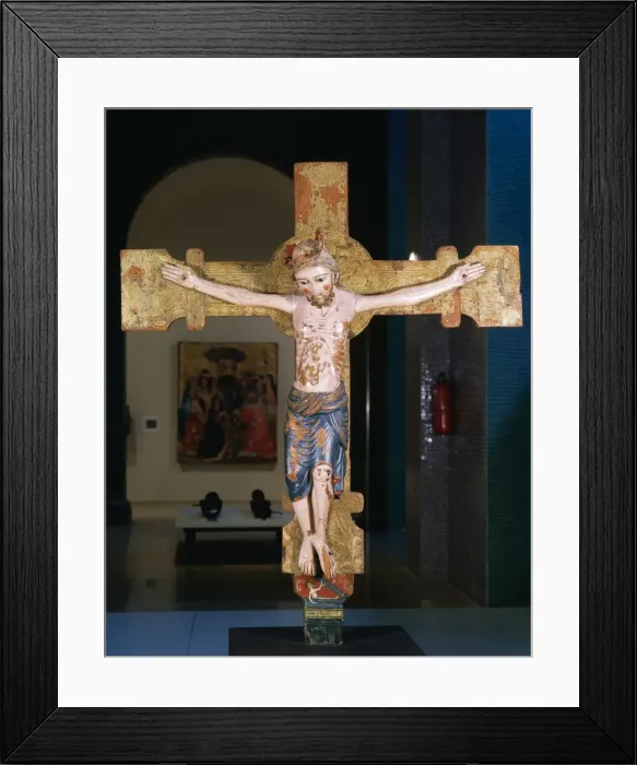 Framed Print : Escunhau Christ. 13th century. Spain Framed Print : Escunhau Christ. 13th century. Spain