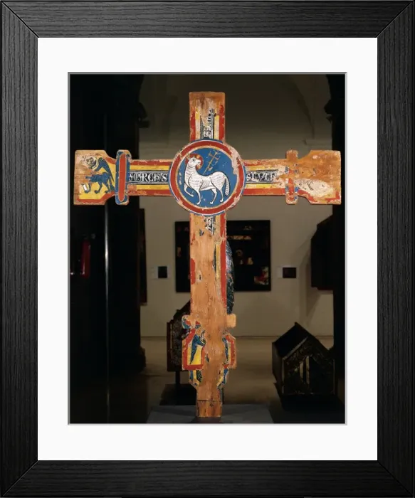 Framed Print : Escunhau Christ. 13th century. Spain Framed Print : Escunhau Christ. 13th century. Spain