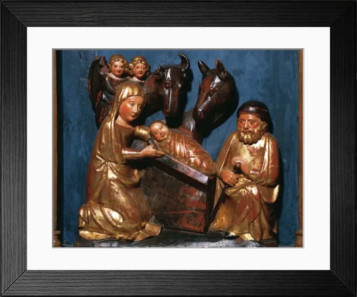 Framed Print : Nativity of Jesus. Altarpiece of the Virgin of the Star, 135 Framed Print : Nativity of Jesus. Altarpiece of the Virgin of the Star, 135