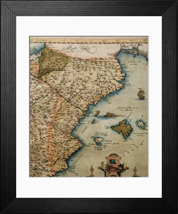 Framed Print : Theatrum Orbis Terrarum by Abraham Ortelius (1527-1598) Framed Print : Theatrum Orbis Terrarum by Abraham Ortelius (1527-1598)