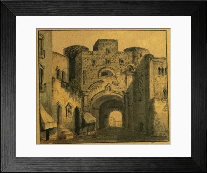 Framed Print : Spain. Barcelona. Bishops street with Ardiacas House, roma Framed Print : Spain. Barcelona. Bishops street with Ardiacas House, roma