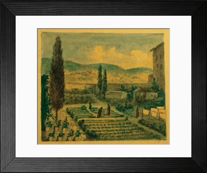 Framed Print : Spain. Barcelona. Monastery of Pedralbes. Nuns orchard. Dra Framed Print : Spain. Barcelona. Monastery of Pedralbes. Nuns orchard. Dra