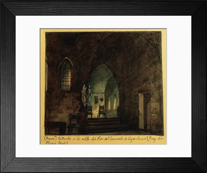 Framed Print : Spain. Barcelona. Convent of the Capuchins. Entrance to Framed Print : Spain. Barcelona. Convent of the Capuchins. Entrance to