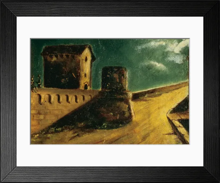 Framed Print : Spain. Barcelona. Wall and Towers of Canaletas. Drawing by G Framed Print : Spain. Barcelona. Wall and Towers of Canaletas. Drawing by G