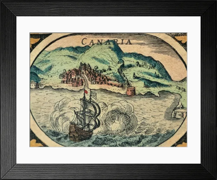 Framed Print : Spain. Canary Islands. 17th century Framed Print : Spain. Canary Islands. 17th century