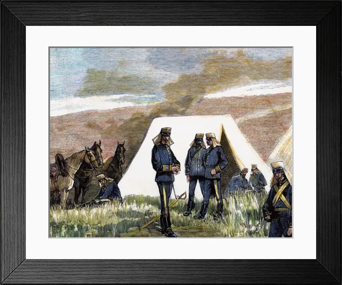 Framed Print : Spain. 19th century. Military Academy. Practices verified by Framed Print : Spain. 19th century. Military Academy. Practices verified by